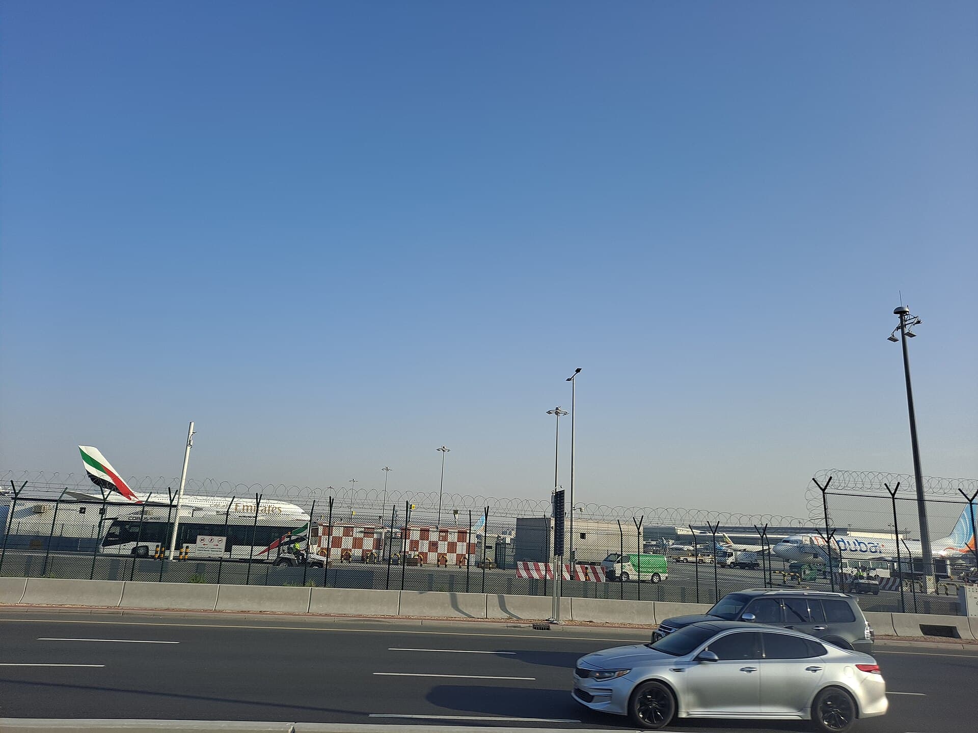 Dubai airport car rental at Dubai International Airport DXB exterior