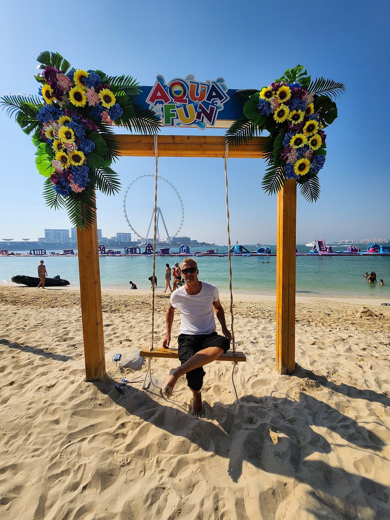 JBR Beach area for electric bike and scooter travel